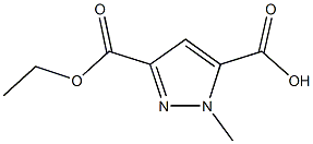 3-(ETHOXYCARBONYL)-1-METHYL-1H-PYRAZOLE-5-CARBOXYLIC ACID Structure