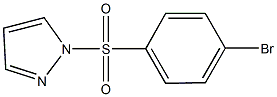 1-(4-bromophenylsulfonyl)-1H-pyrazole Structure