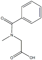 [benzoyl(methyl)amino]acetic acid,,结构式