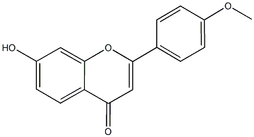 7-hydroxy-2-(4-methoxyphenyl)-4H-chromen-4-one Struktur