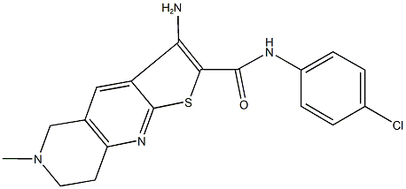 3-amino-N-(4-chlorophenyl)-6-methyl-5,6,7,8-tetrahydrothieno[2,3-b][1,6]naphthyridine-2-carboxamide