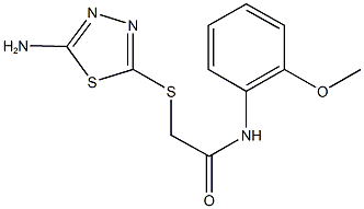  2-[(5-amino-1,3,4-thiadiazol-2-yl)sulfanyl]-N-(2-methoxyphenyl)acetamide