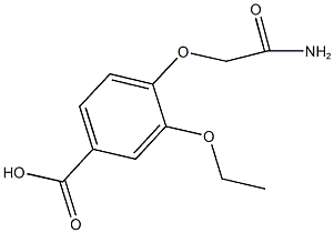 4-(2-amino-2-oxoethoxy)-3-ethoxybenzoic acid,,结构式