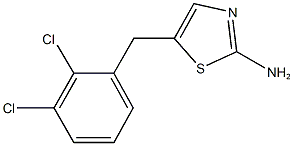 5-(2,3-dichlorobenzyl)-1,3-thiazol-2-amine 化学構造式
