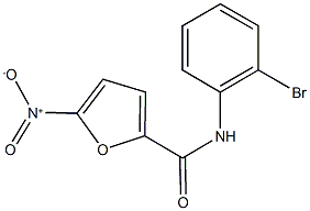 N-(2-bromophenyl)-5-nitro-2-furamide 结构式