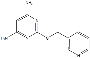2-[(3-pyridinylmethyl)sulfanyl]-4,6-pyrimidinediamine 结构式