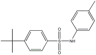 4-tert-butyl-N-(4-methylphenyl)benzenesulfonamide 化学構造式