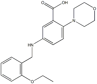 5-[(2-ethoxybenzyl)amino]-2-(4-morpholinyl)benzoic acid