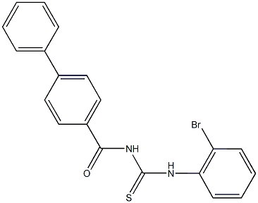 N-([1,1'-biphenyl]-4-ylcarbonyl)-N'-(2-bromophenyl)thiourea Structure