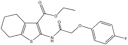 ethyl 2-{[(4-fluorophenoxy)acetyl]amino}-4,5,6,7-tetrahydro-1-benzothiophene-3-carboxylate