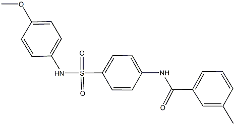 N-{4-[(4-methoxyanilino)sulfonyl]phenyl}-3-methylbenzamide Structure