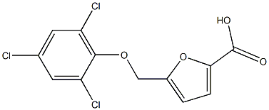 5-[(2,4,6-trichlorophenoxy)methyl]-2-furoic acid Structure