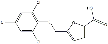 5-[(2,4,6-trichlorophenoxy)methyl]-2-furoic acid,,结构式