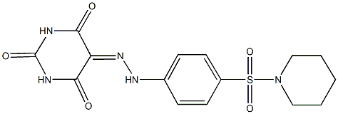 pyrimidine-2,4,5,6(1H,3H)-tetrone 5-{[4-(piperidin-1-ylsulfonyl)phenyl]hydrazone}