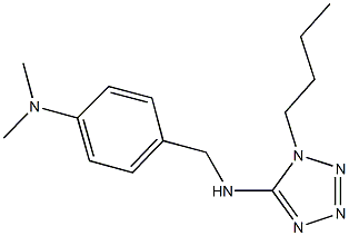 N-(1-butyl-1H-tetraazol-5-yl)-N-[4-(dimethylamino)benzyl]amine Structure