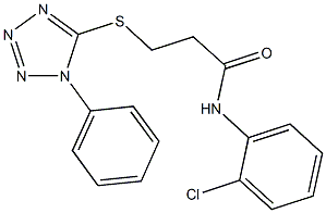 N-(2-chlorophenyl)-3-[(1-phenyl-1H-tetraazol-5-yl)thio]propanamide