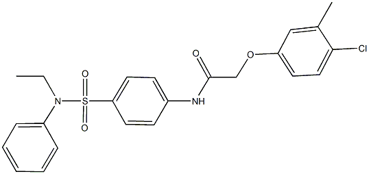 2-(4-chloro-3-methylphenoxy)-N-{4-[(ethylanilino)sulfonyl]phenyl}acetamide