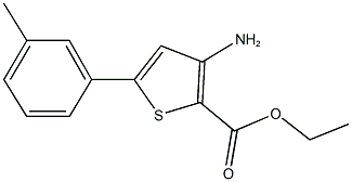 ethyl 3-amino-5-(3-methylphenyl)-2-thiophenecarboxylate Structure