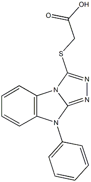  [(9-phenyl-9H-[1,2,4]triazolo[4,3-a]benzimidazol-3-yl)sulfanyl]acetic acid