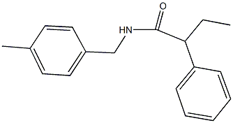 N-(4-methylbenzyl)-2-phenylbutanamide,,结构式