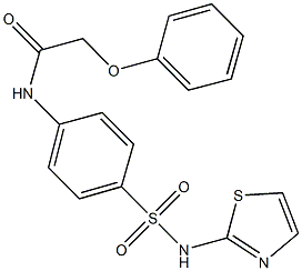 2-phenoxy-N-{4-[(1,3-thiazol-2-ylamino)sulfonyl]phenyl}acetamide Structure