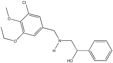 2-[(3-chloro-5-ethoxy-4-methoxybenzyl)amino]-1-phenylethanol|