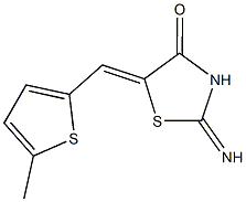 2-imino-5-[(5-methyl-2-thienyl)methylene]-1,3-thiazolidin-4-one