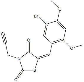 5-(5-bromo-2,4-dimethoxybenzylidene)-3-(2-propynyl)-1,3-thiazolidine-2,4-dione