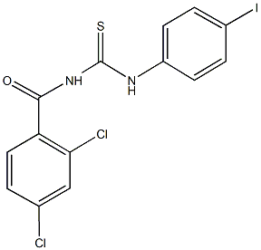 N-(2,4-dichlorobenzoyl)-N'-(4-iodophenyl)thiourea Structure