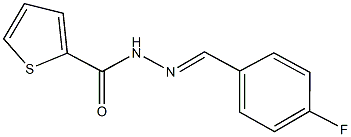 N'-(4-fluorobenzylidene)-2-thiophenecarbohydrazide Structure