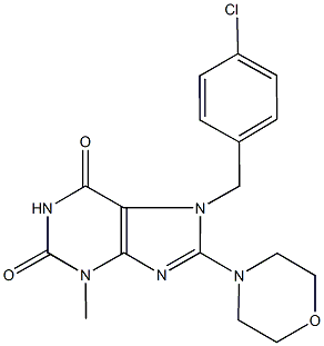 7-(4-chlorobenzyl)-3-methyl-8-(4-morpholinyl)-3,7-dihydro-1H-purine-2,6-dione