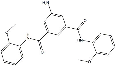 5-amino-N~1~,N~3~-bis(2-methoxyphenyl)isophthalamide 结构式
