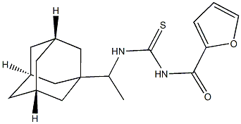 N-[1-(1-adamantyl)ethyl]-N'-(2-furoyl)thiourea 结构式