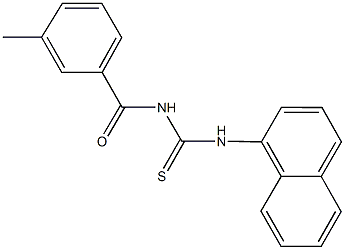  N-(3-methylbenzoyl)-N'-(1-naphthyl)thiourea