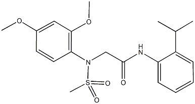 2-[2,4-dimethoxy(methylsulfonyl)anilino]-N-(2-isopropylphenyl)acetamide