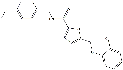 5-[(2-chlorophenoxy)methyl]-N-(4-methoxybenzyl)-2-furamide