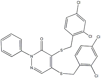 4,5-bis[(2,4-dichlorobenzyl)sulfanyl]-2-phenyl-3(2H)-pyridazinone|