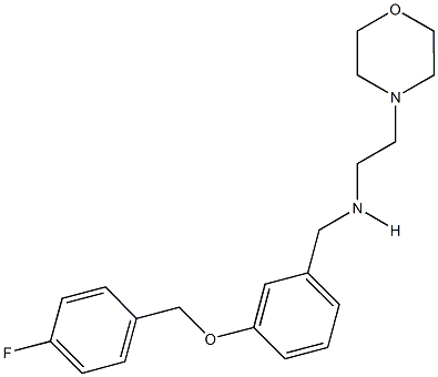 N-{3-[(4-fluorobenzyl)oxy]benzyl}-N-[2-(4-morpholinyl)ethyl]amine Structure