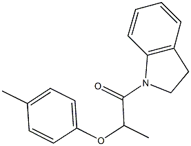 2-(2,3-dihydro-1H-indol-1-yl)-1-methyl-2-oxoethyl 4-methylphenyl ether