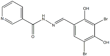  N'-(3,5-dibromo-2,4-dihydroxybenzylidene)nicotinohydrazide