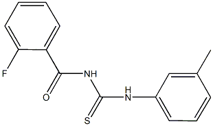 N-(2-fluorobenzoyl)-N'-(3-methylphenyl)thiourea