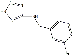 N-(3-bromobenzyl)-N-(2H-tetraazol-5-yl)amine 结构式