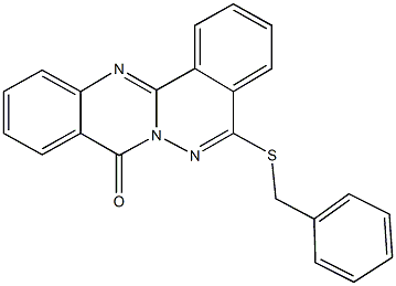 5-(benzylsulfanyl)-8H-phthalazino[1,2-b]quinazolin-8-one Structure