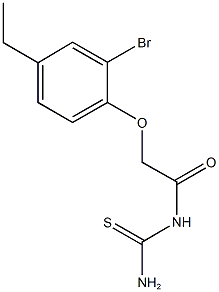 N-[(2-bromo-4-ethylphenoxy)acetyl]thiourea