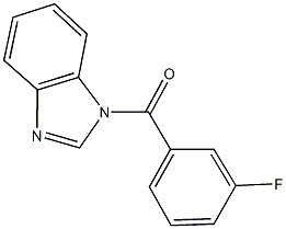 1-(3-fluorobenzoyl)-1H-benzimidazole,,结构式