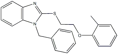 1-benzyl-2-{[2-(2-methylphenoxy)ethyl]sulfanyl}-1H-benzimidazole