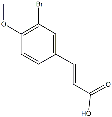 3-(3-bromo-4-methoxyphenyl)acrylic acid Structure