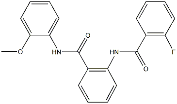 2-[(2-fluorobenzoyl)amino]-N-(2-methoxyphenyl)benzamide