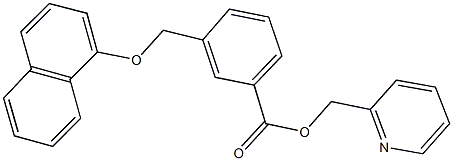 2-pyridinylmethyl 3-[(1-naphthyloxy)methyl]benzoate