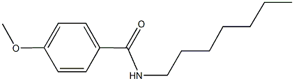 N-heptyl-4-(methyloxy)benzamide 化学構造式